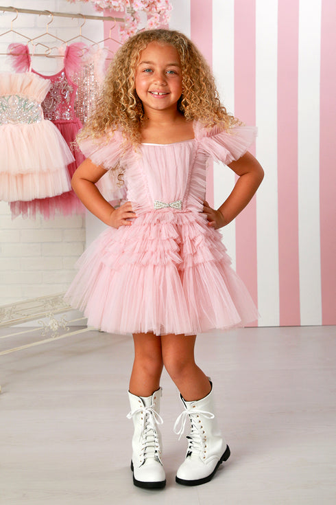 Zoe Pink Tiered Tulle Dress – Pretty in Pink Perfection 12M-14